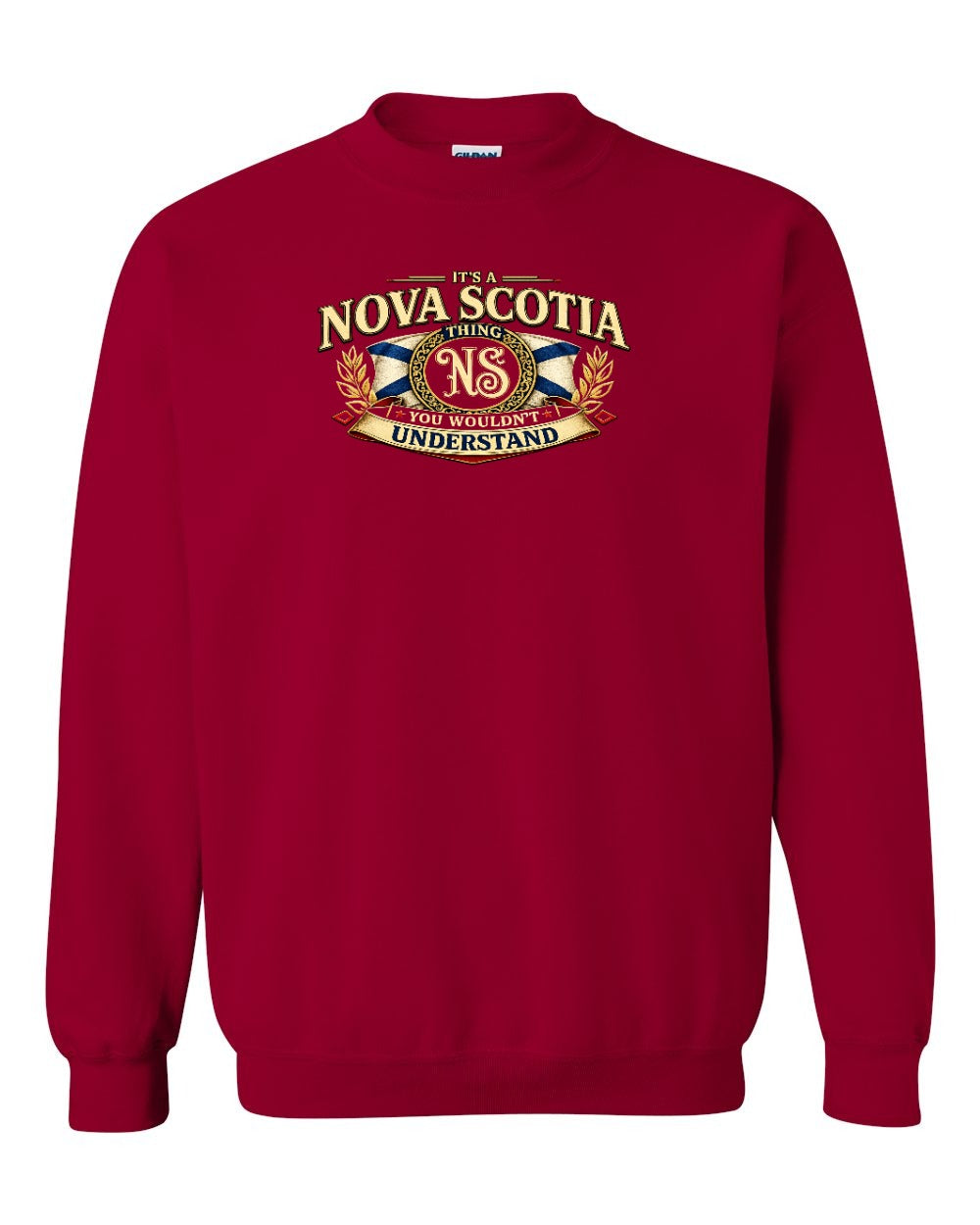 Ns Understand Crewneck Sweatshirt in Cardinal Red