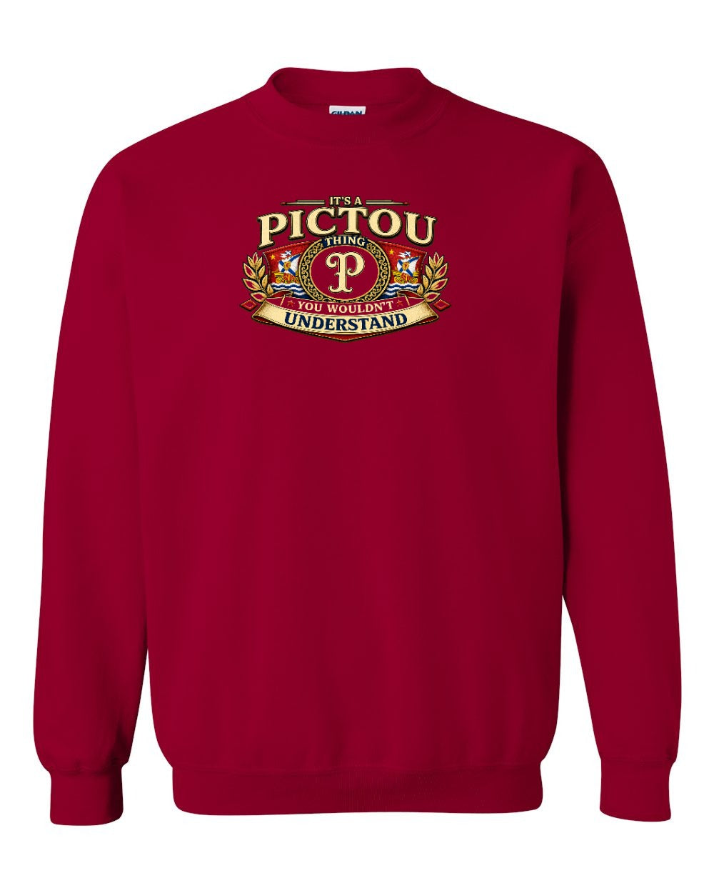 Pictou Understand Crewneck Sweatshirt in Cardinal Red