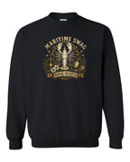 Maritime Swag Lobster Final Crewneck Sweatshirt in Black