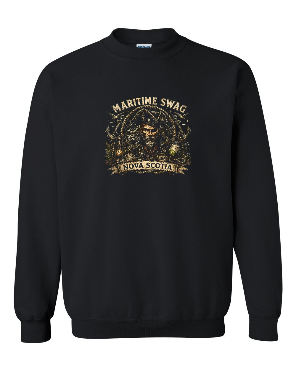 Maritime Swag Pirate Final Crewneck Sweatshirt in Black