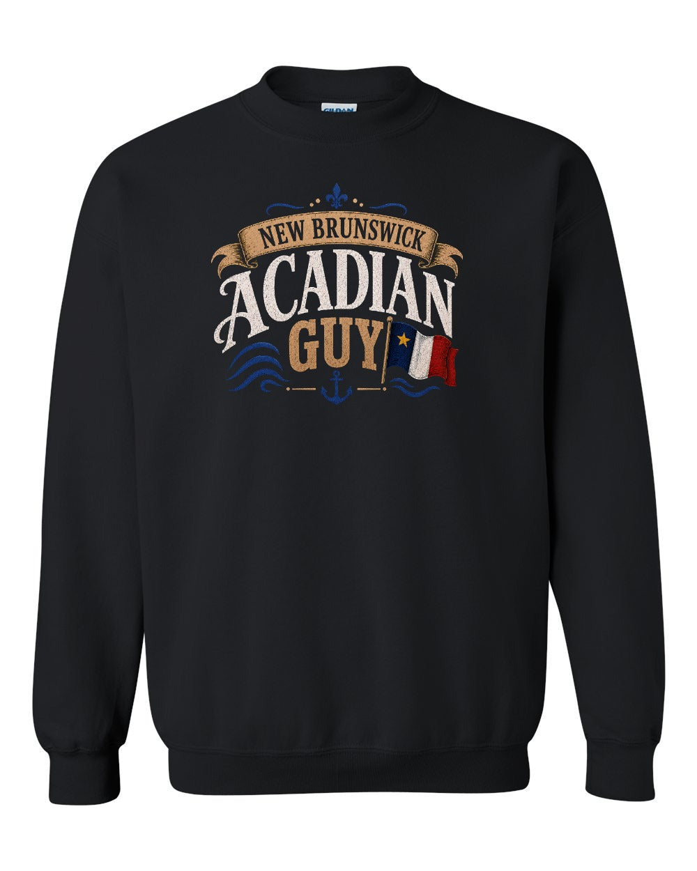 New Brunswick Guy Crewneck Sweatshirt in Black