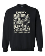 Bejezus Crewneck Sweatshirt in Black