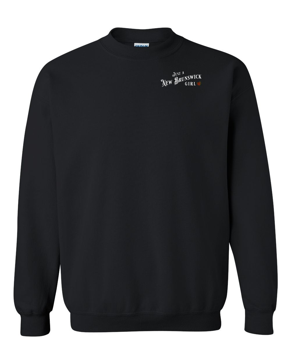 Just an NB Girl Tartan Heart Left Chest Crewneck Sweatshirt - Unisex