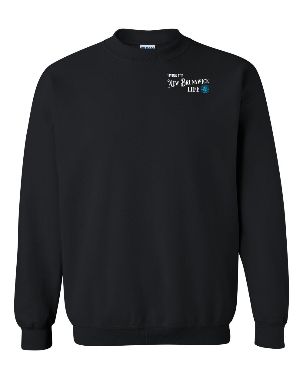 Living the NB Life Blue Compass Left Chest Crewneck Sweatshirt - Unisex
