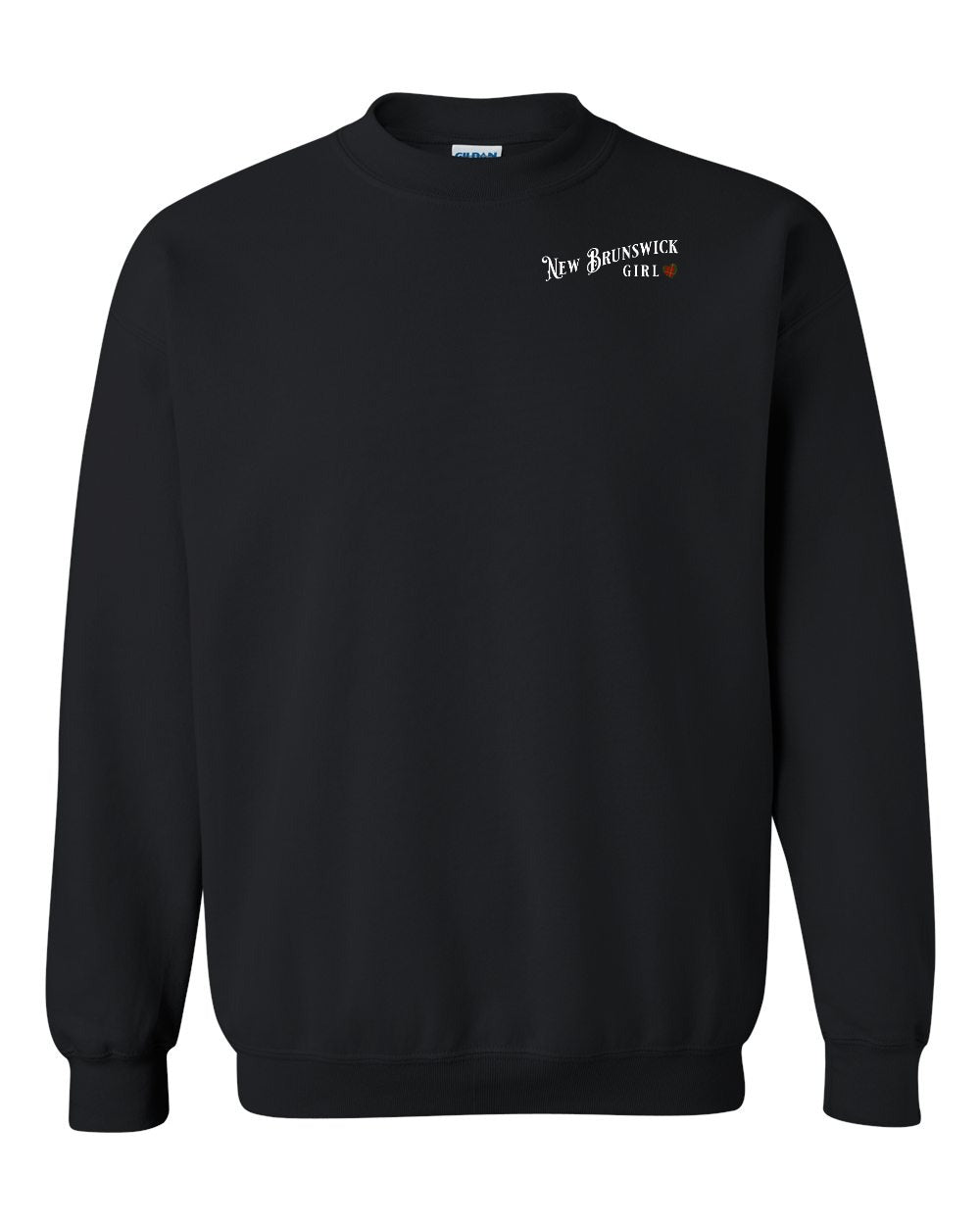NB Girl Tartan Heart Left Chest Crewneck Sweatshirt - Unisex