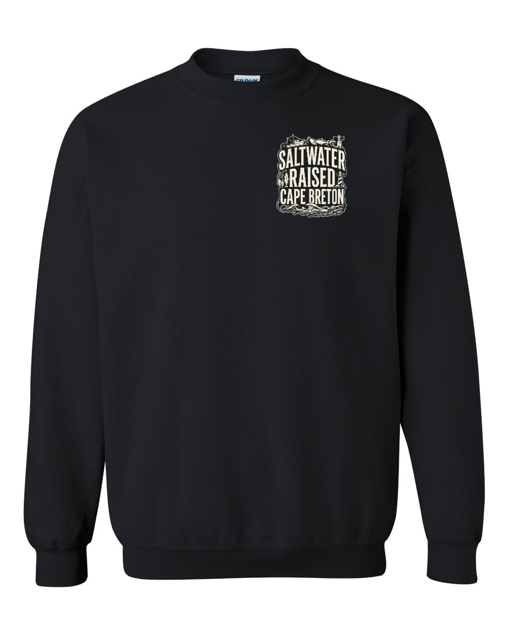 CB Saltwater Raised Folk Left Chest Crewneck Sweatshirt - Unisex