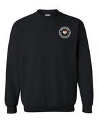 Born and Raised PEI Heart Flag Left Chest Crewneck Sweatshirt - Unisex