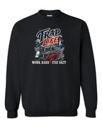 Trap Life Crewneck Sweatshirt in Black