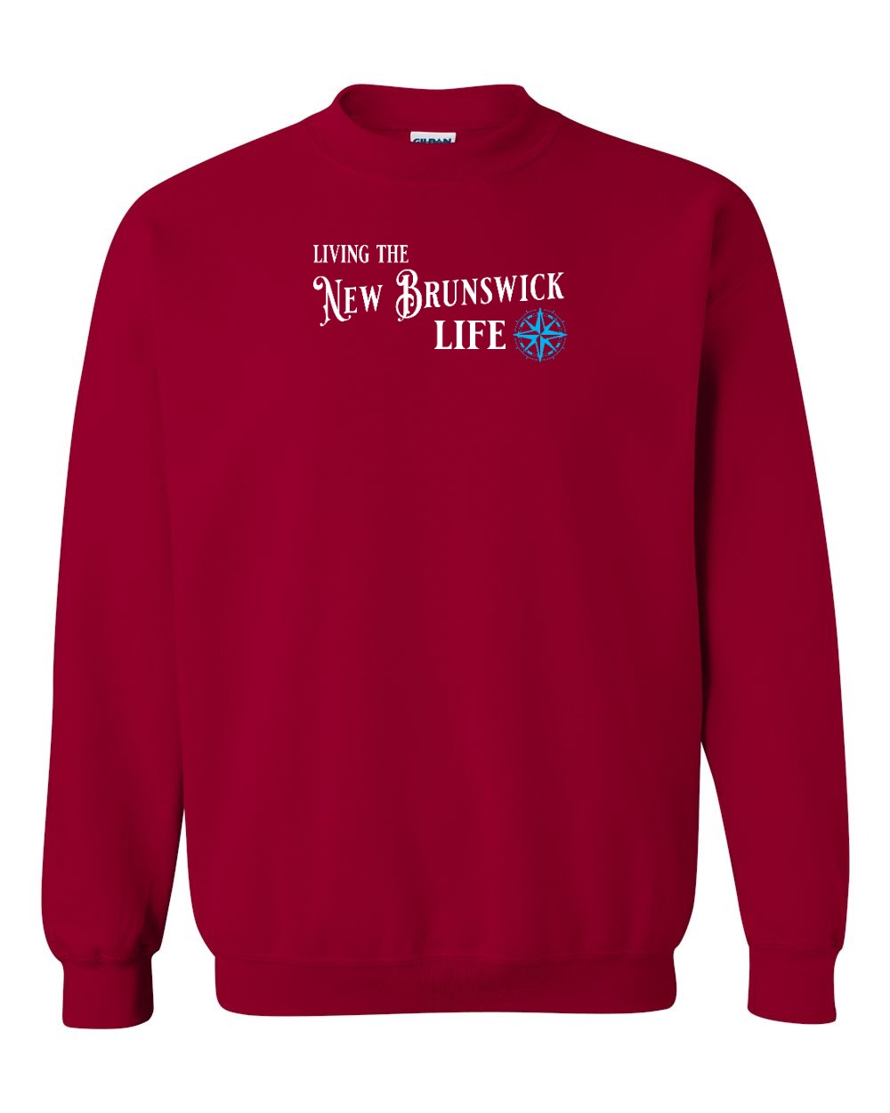 Living the NB life Blue compass Crewneck Sweatshirt - Unisex