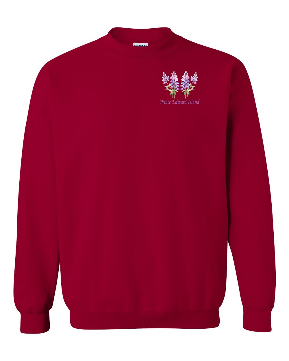 PEI Lupins Left Chest Crewneck Sweatshirt - Unisex