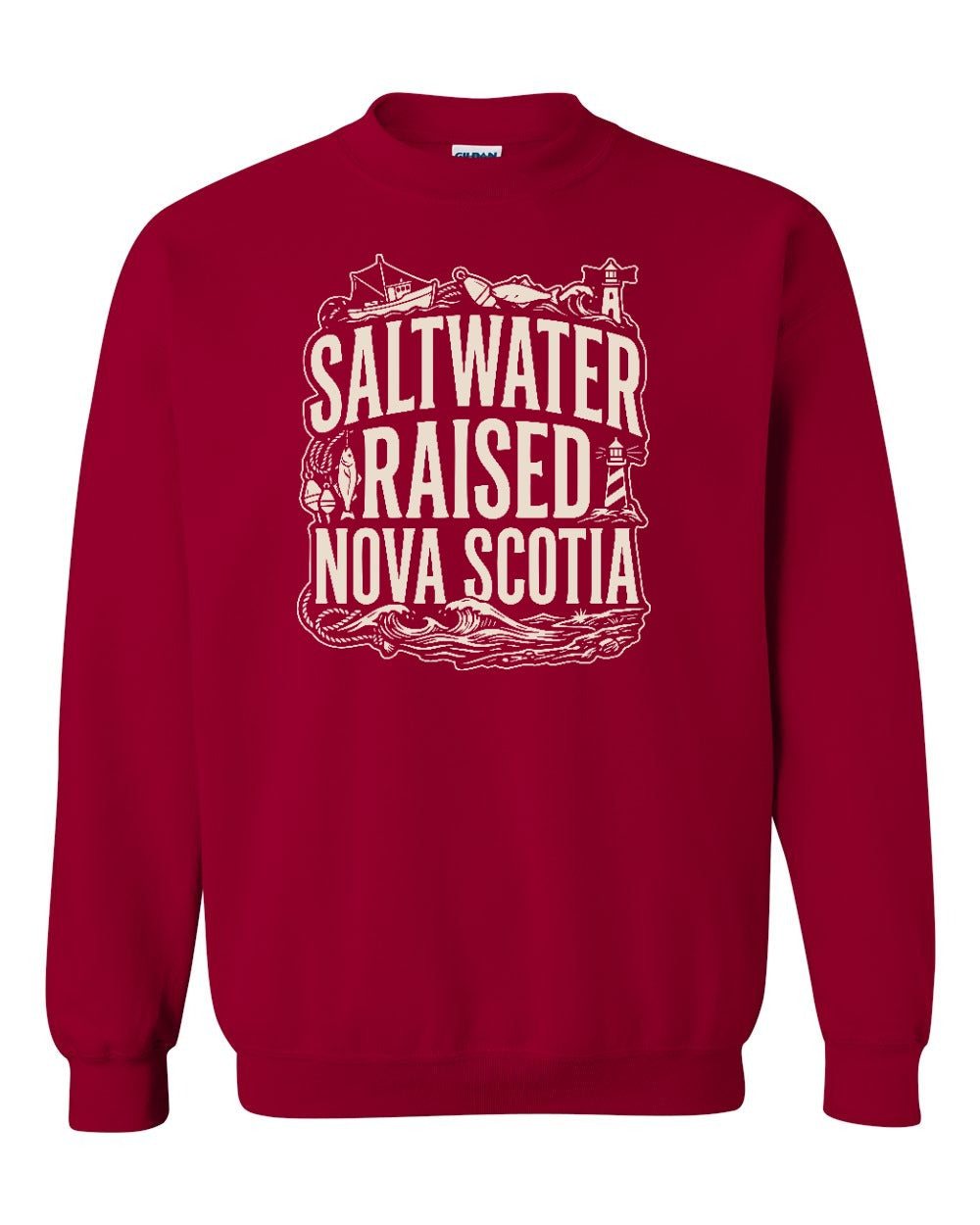 Saltwater Raised NS Folk Crewneck Sweatshirt - Unisex