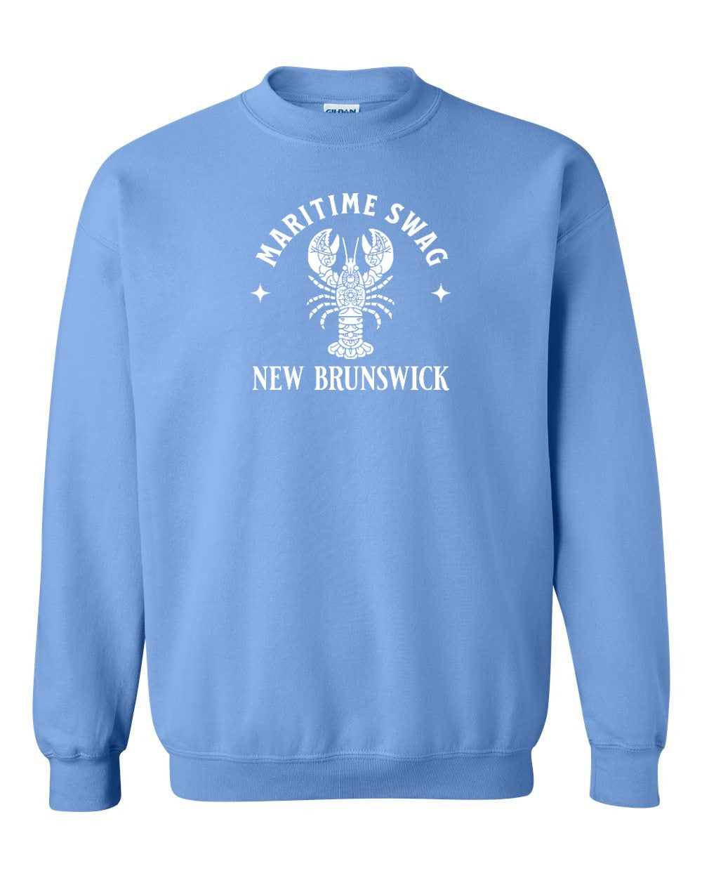 Maritime swag NB mandala white lobster Crewneck Sweatshirt - Unisex