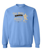 Muisic Will Continue Fiddle Crewneck Sweatshirt in Carolina Blue