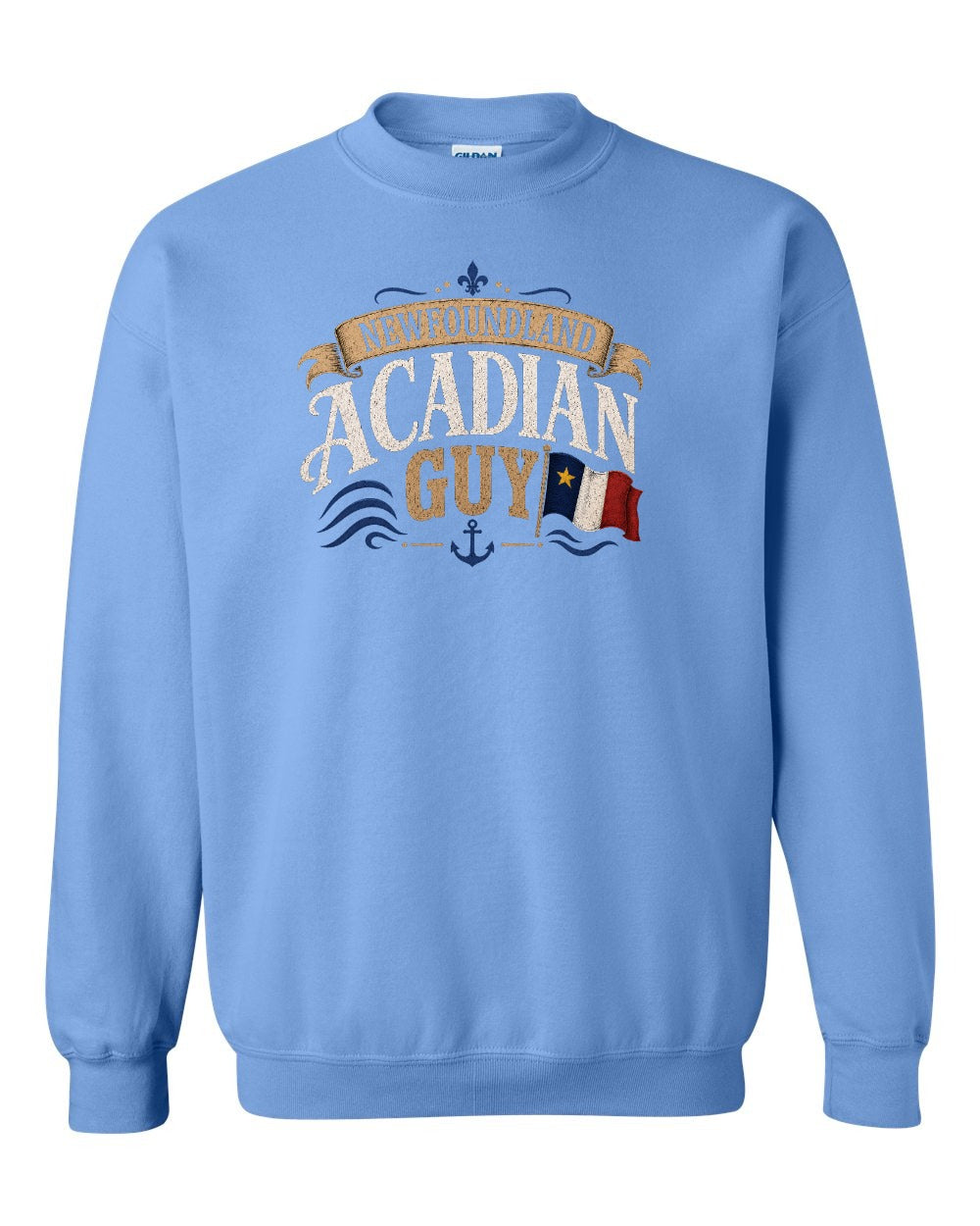 Newfoundland Guy Crewneck Sweatshirt in Carolina Blue