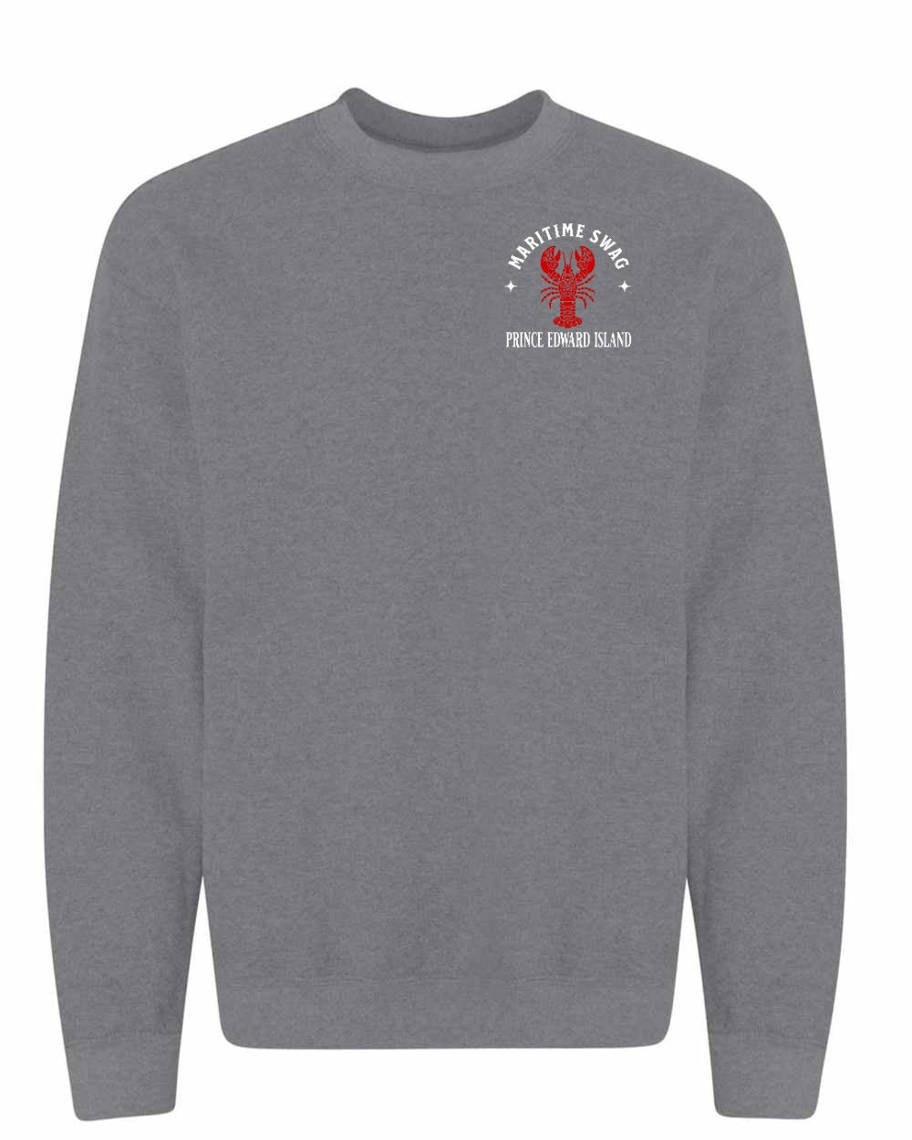 Maritime Swag PEI Red Lobster Left Chest Crewneck Sweatshirt - Unisex