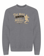 Muisic Will Continue Fiddle Crewneck Sweatshirt in Graphite Heather