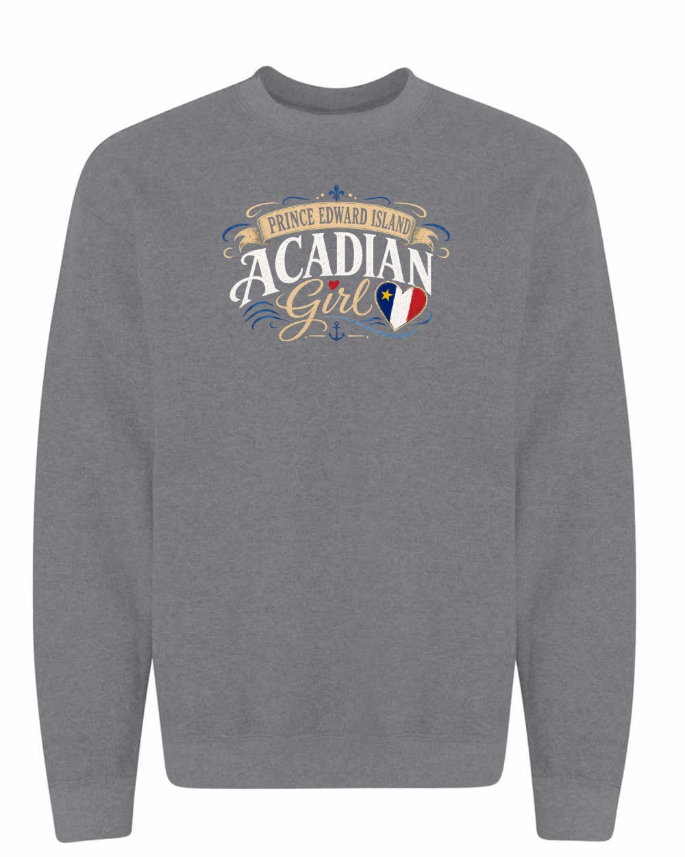 Pei Girl Garment Crewneck Sweatshirt in Graphite Heather
