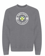 Born and Raised CB Heart Flag Crewneck Sweatshirt - Unisex