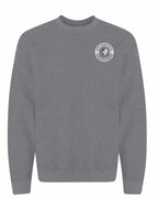 Born and Raised NFLD Heart Flag Left Chest & Back Crewneck Sweatshirt - Unisex