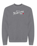 Just a maritime mom red heart Crewneck Sweatshirt - Unisex