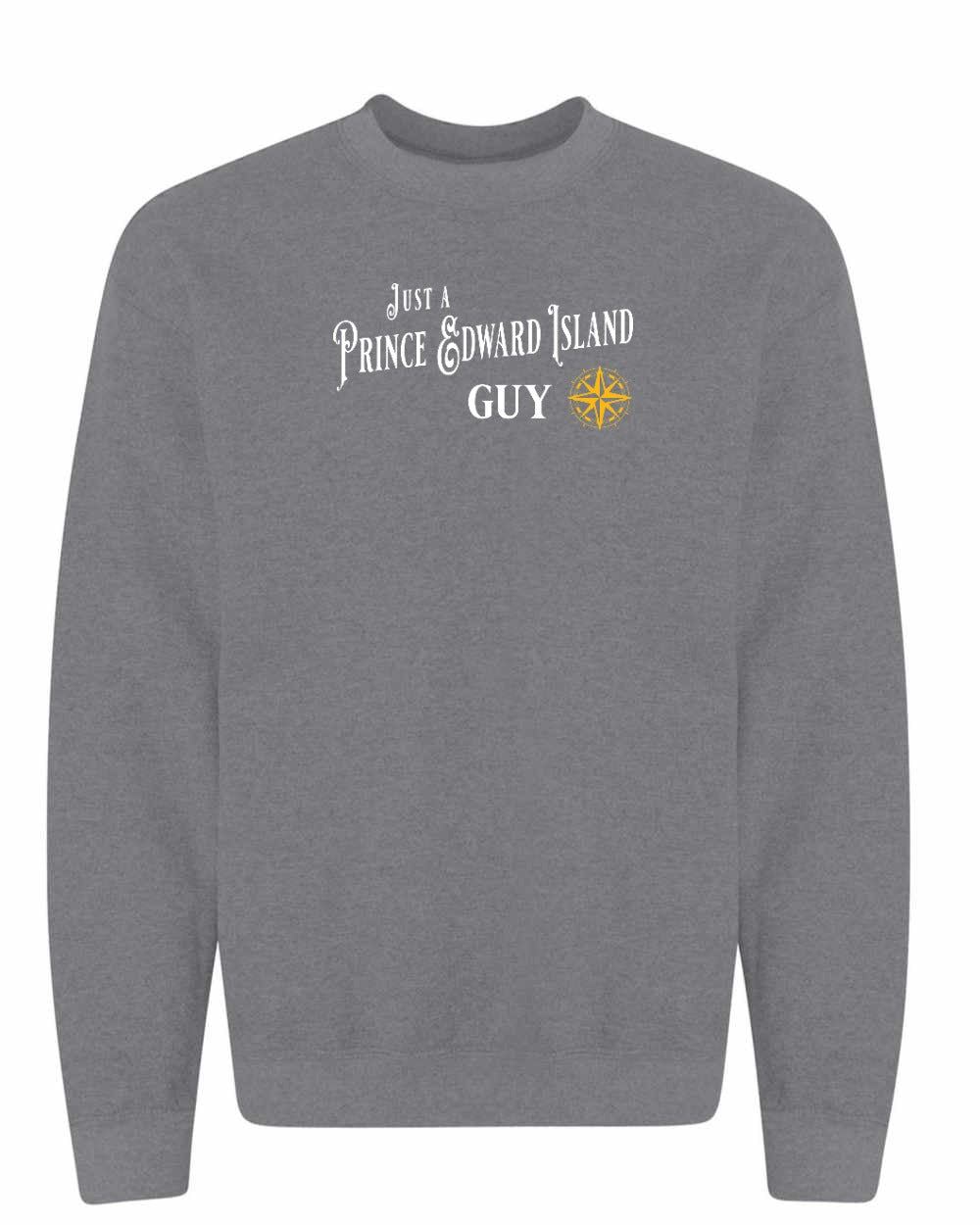 Just a PEI Guy Yellow Compass Crewneck Sweatshirt - Unisex
