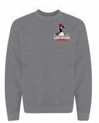 Lake Patrol Left Chest and Back Crewneck Sweatshirt in Graphite Heather