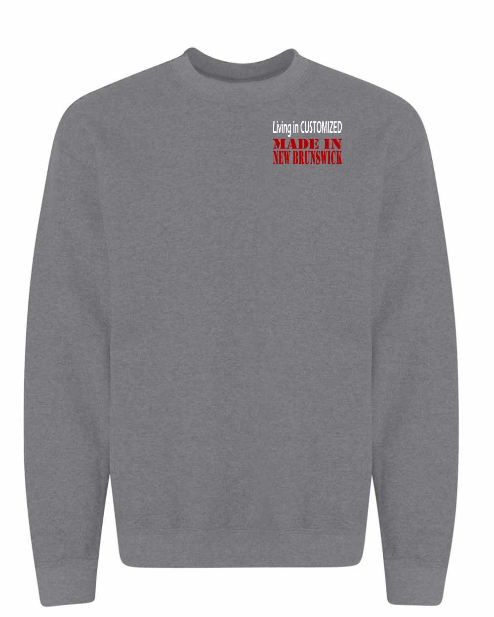Living in Customized Made in NB Left Chest Crewneck Sweatshirt - Unisex