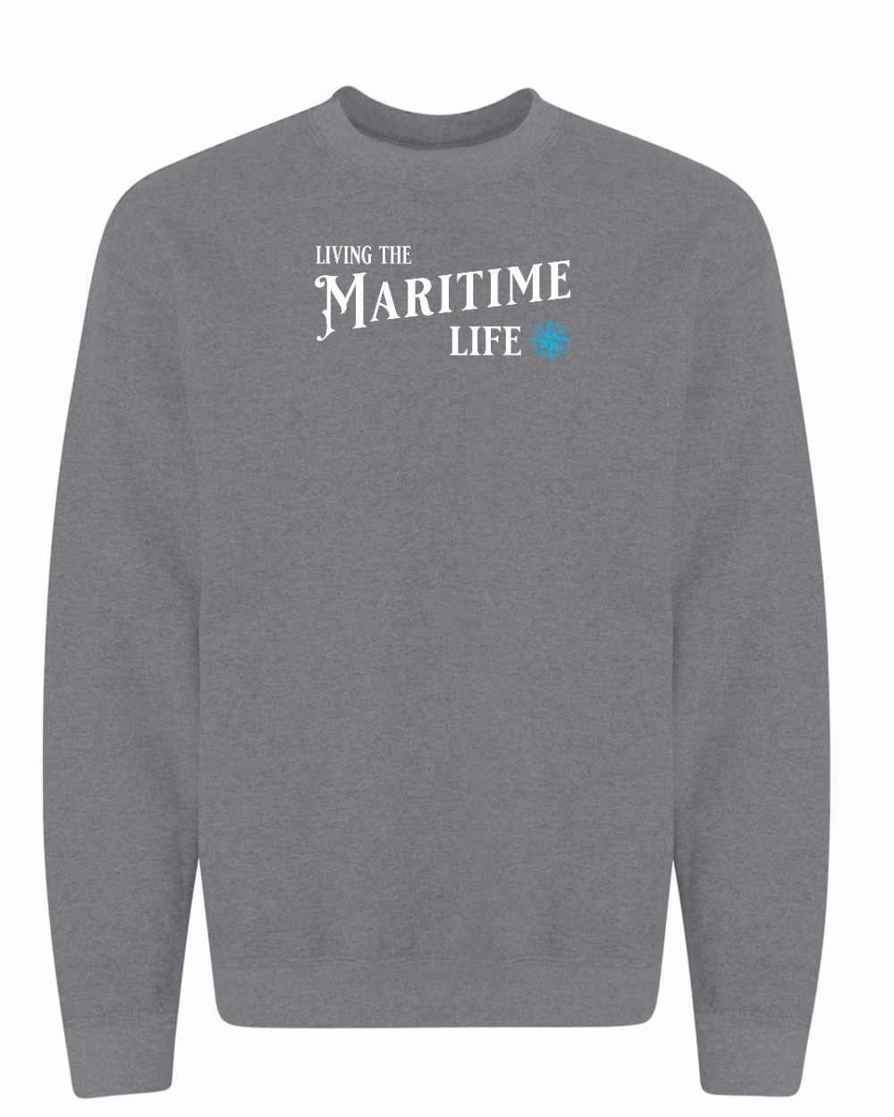Living the Maritime life Blue compass Crewneck Sweatshirt - Unisex
