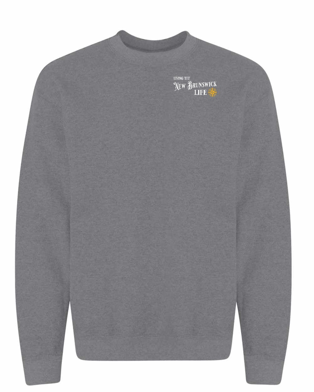 Living the NB Life Yellow Compass Left Chest Crewneck Sweatshirt - Unisex