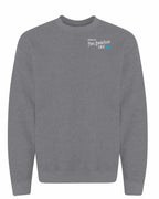 Living the PEI life blue compass Left Chest Crewneck Sweatshirt - Unisex