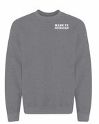Made in PEI White Lettering Left Chest Crewneck Sweatshirt - Unisex