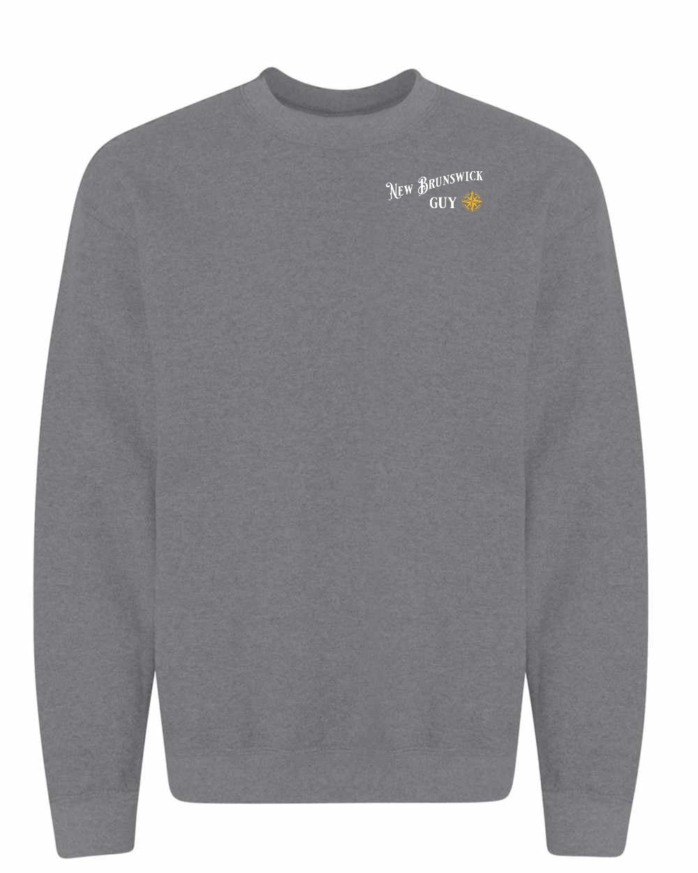 NB Guy Yellow Compass Left Chest Crewneck Sweatshirt - Unisex