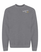 NB Guy Yellow Compass Left Chest Crewneck Sweatshirt - Unisex
