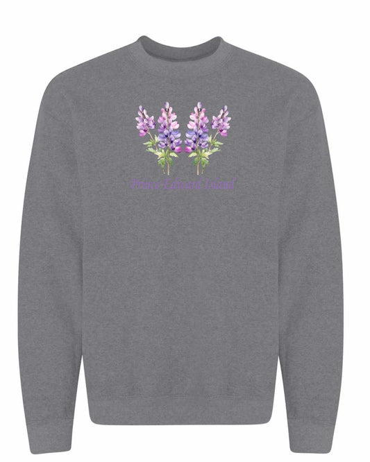 PEI Lupins full crewneck sweatshirt