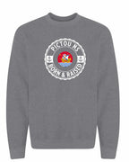 Pictou Born Raised Crewneck Sweatshirt in Graphite Heather