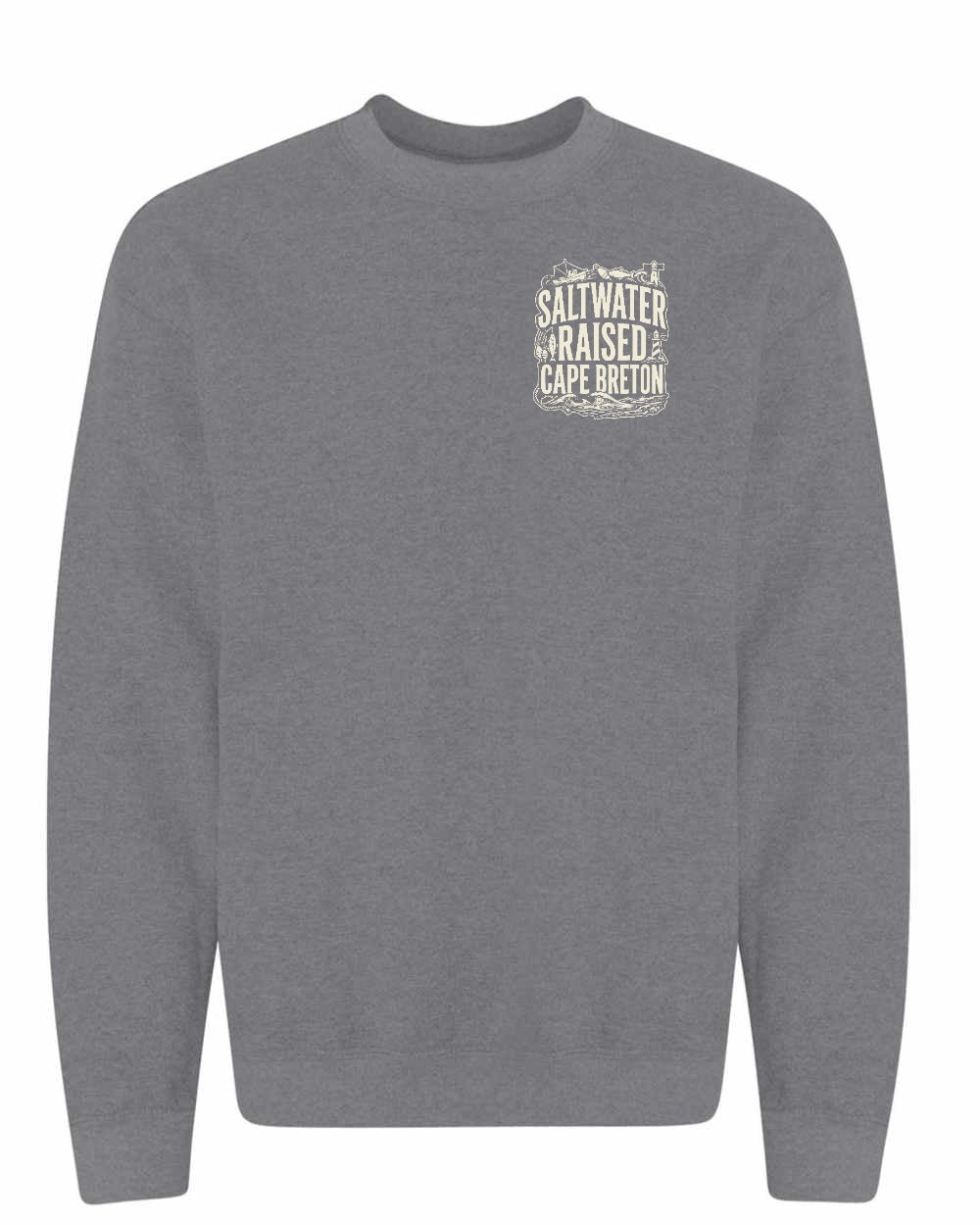 CB Saltwater Raised Folk Left Chest Crewneck Sweatshirt - Unisex