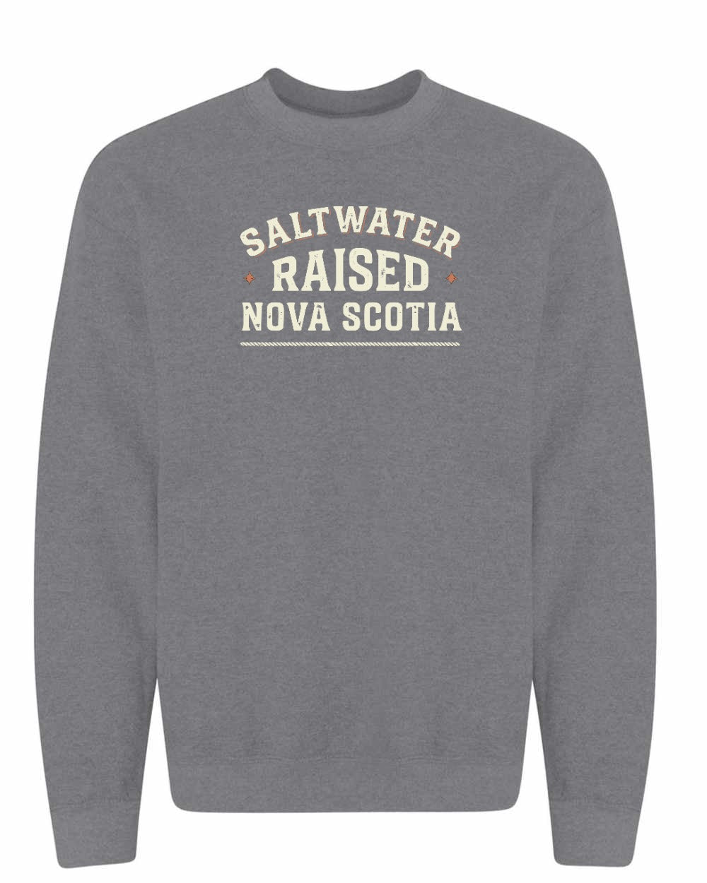 Saltwater Raised NS Sign Crewneck Sweatshirt - Unisex