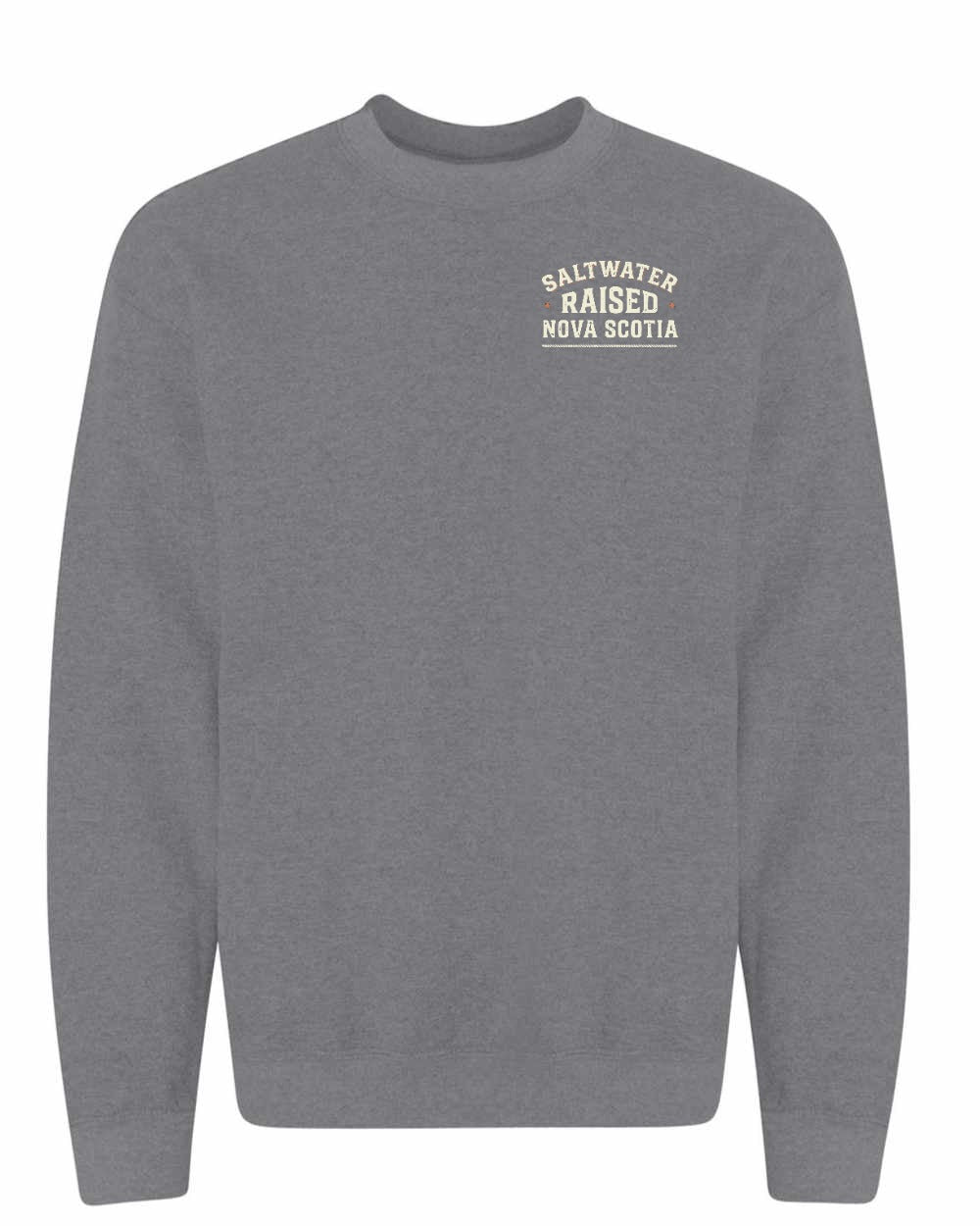 Saltwater Raised NS Sign Left Chest and Back Crewneck Sweatshirt - Unisex
