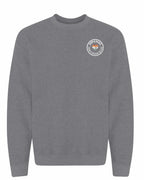 Born and Raised PEI Heart Flag Left Chest Crewneck Sweatshirt - Unisex