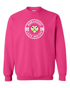 Born and Raised CB Heart Flag Crewneck Sweatshirt - Unisex