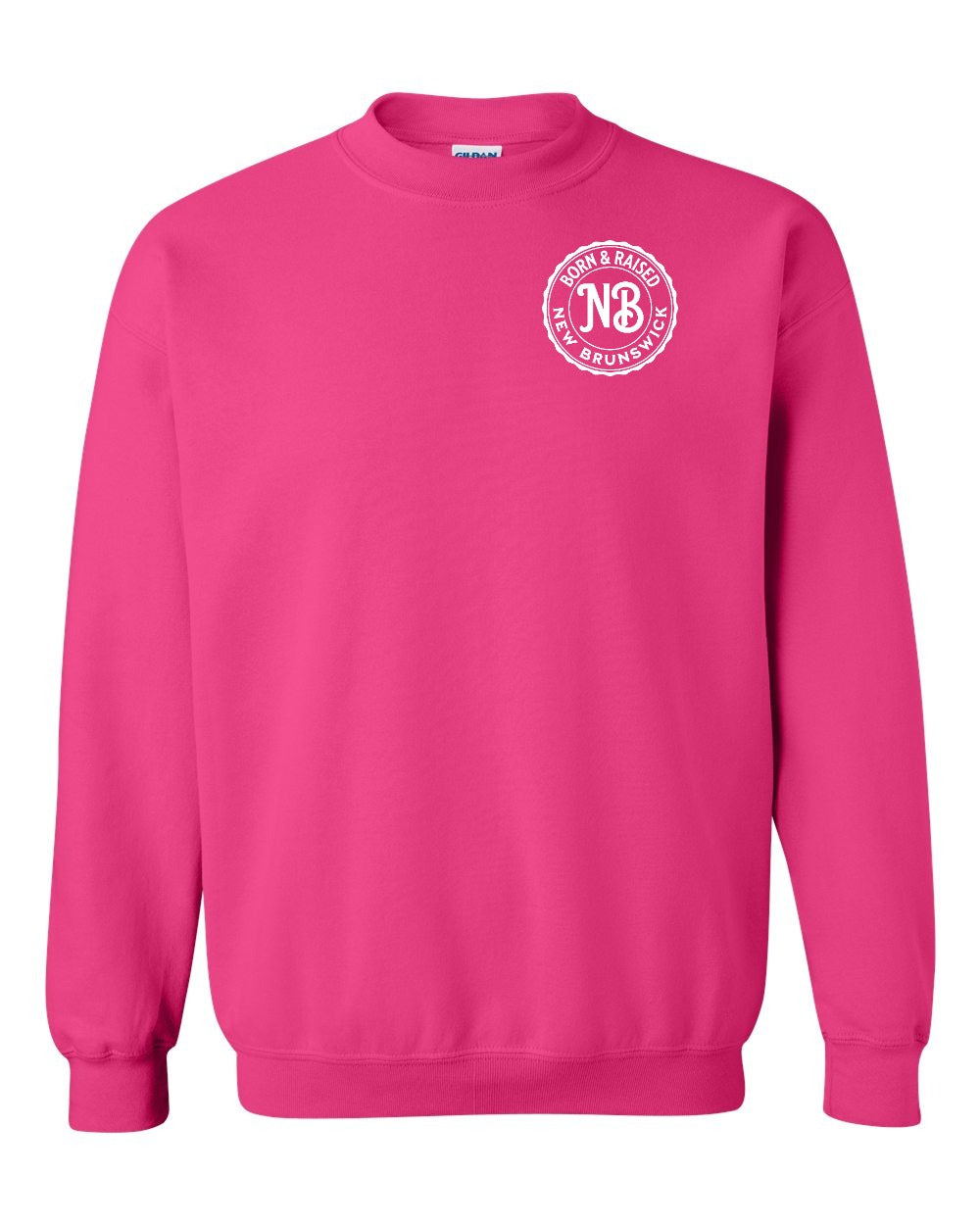 Born & Raised NB Left Chest Crewneck Sweatshirt - Unisex
