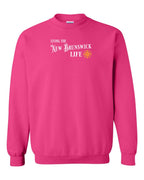 Living the NB life yellow compass Crewneck Sweatshirt - Unisex