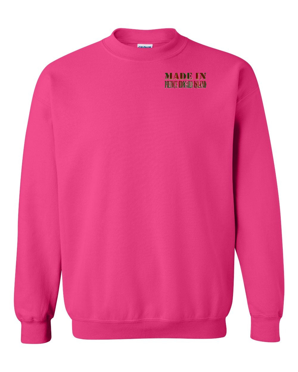 Made in PEI Tartan Left Chest Crewneck Sweatshirt - Unisex