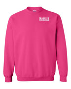 Made in PEI White Lettering Left Chest Crewneck Sweatshirt - Unisex