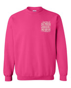 PEI Saltwater Raised Folk Left Chest and Back Crewneck Sweatshirt - Unisex