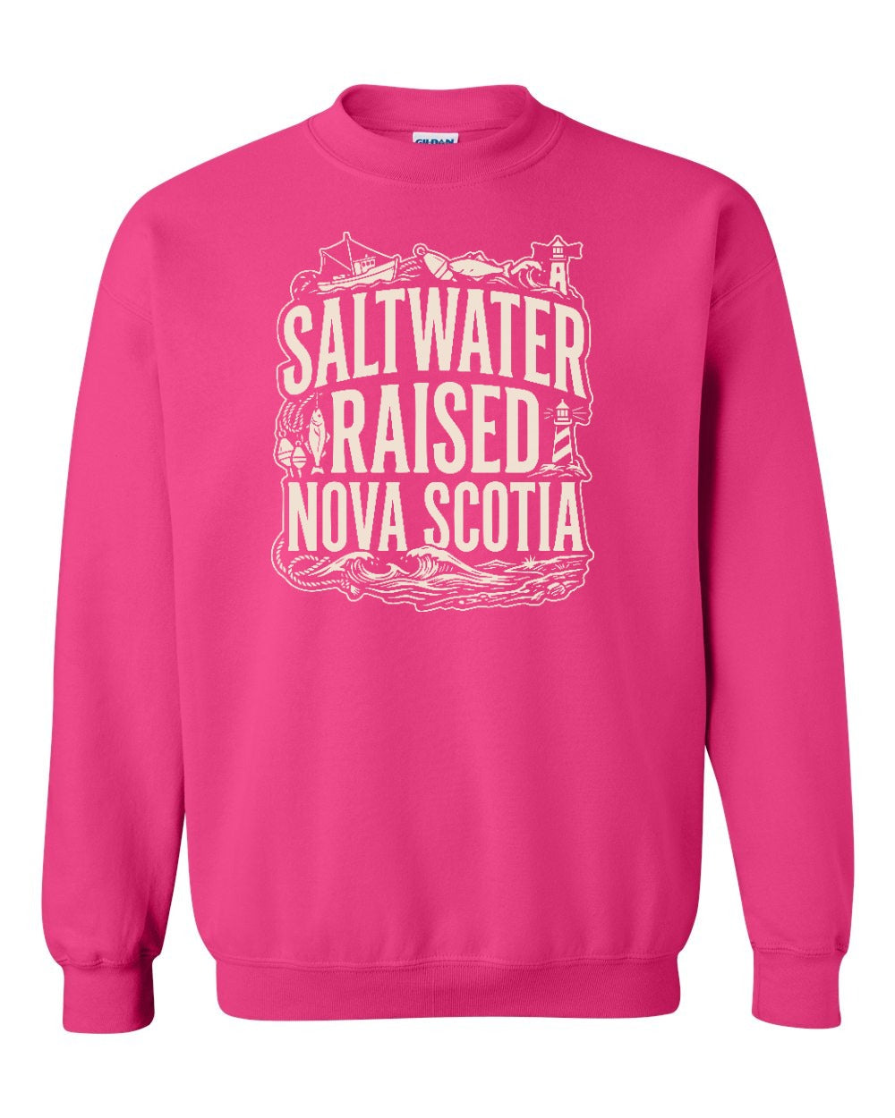 Saltwater Raised NS Folk Crewneck Sweatshirt - Unisex