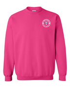 Born and Raised NS Heart Flag Left Chest & Back Crewneck Sweatshirt - Unisex