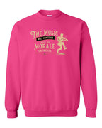 Muisic Will Continue Fiddle Crewneck Sweatshirt in Heliconia Pink