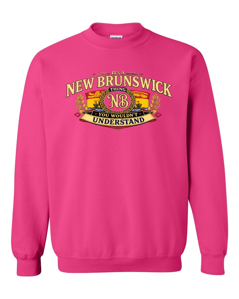 Nb Understand Full Front Crewneck Sweatshirt in Heliconia Pink