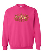 The Tav Garment Crewneck Sweatshirt in Heliconia Pink